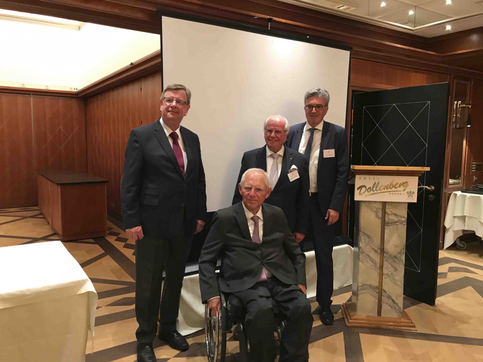 Willi Stächele, Dr. Wolfgang Schäuble, Meinrad Schmiederer und Dr. Dieter Salomon.